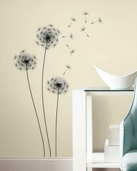 WHIMSICAL DANDELION PEEL AND STICK GIANT WALL DECALS by  Roommates 