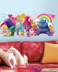 TROLLS MOVIE PEEL AND STICK GIANT WALL DECALS by  Roommates 