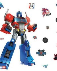 CLASSIC OPTIMUS PRIME PEEL AND STICK GIANT WALL DECALS by   