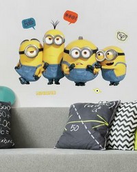 MINIONS 2 PEEL AND STICK GIANT WALL DECALS by  Roommates 