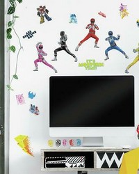 POWER RANGERS PEEL AND STICK WALL DECALS by   