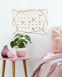 BLUSH BEAUTY DRY ERASE CALENDAR PEEL AND STICK WALL DECALS by  Roommates 