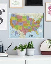 DRY ERASE US MAP PEEL AND STICK GIANT WALL DECAL by  Roommates 