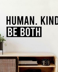 HUMAN KIND PEEL AND STICK WALL DECALS by  Roommates 