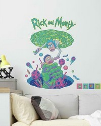 RICK AND MORTY PORTAL PEEL AND STICK GIANT WALL DECALS by  Roommates 