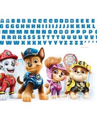 PAW PATROL PEEL AND STICK GIANT WALL DECALS WITH ALPHABET by  Roommates 