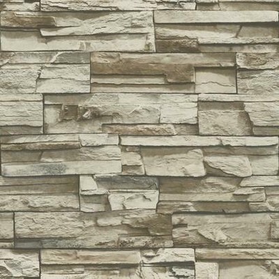 STACKED STONE PEEL STICK WALLPAPER Wallpaper