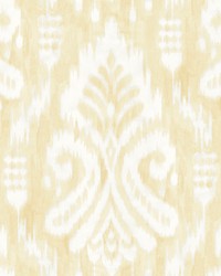 Hawthorne Ikat Wallpaper Yellow by   