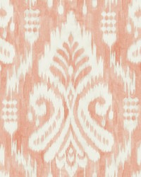 Hawthorne Ikat Wallpaper Coral by   