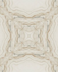 Stone Kaleidoscope Wallpaper Cream Charcoal by   