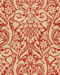 Valencay Damask Terracotta by  Schumacher Fabric 