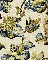 Kelmscott Manor Print Indigo by  Schumacher Fabric 