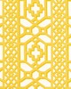 Schumacher Fabric ZANZIBAR TRELLIS CHINTZ CANARY