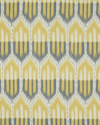 Bukhara Ikat Citrine  Smoke by  Schumacher Fabric 