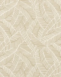 Abstract Leaf Taupe by  Schumacher Fabric 