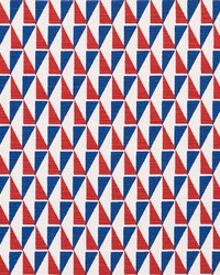 Design 107 Red & Blue by  Schumacher Fabric 