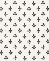 Fleur De Lis Charcoal by  Schumacher Fabric 