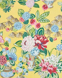 Bouquet Chinois Yellow by  Schumacher Fabric 