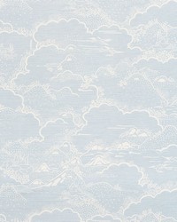 Kumo Village Sky by  Schumacher Fabric 