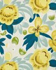 Schumacher Fabric JUIN CITRON & PEACOCK