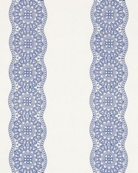 Alencon Blue by  Schumacher Fabric 