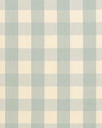 Camden Cotton Check Aqua by  Schumacher Fabric 