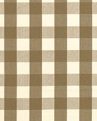 Camden Cotton Check Mocha by  Schumacher Fabric 