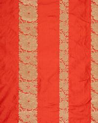 Mandarin Silk Stripe Coral by  Schumacher Fabric 