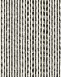 Wesley Ticking Stripe Ebony by  Schumacher Fabric 