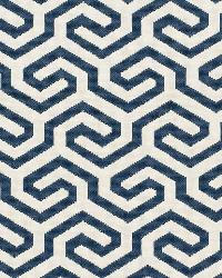 Ming Fret Navy by  Schumacher Fabric 