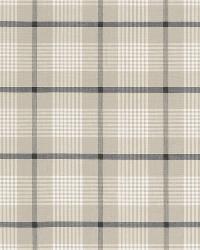 St. Lucia Plaid Stone by  Schumacher Fabric 