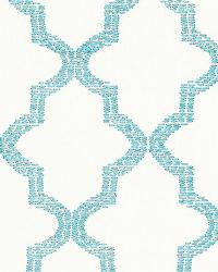 Tangier Embroidery Caribbean by  Schumacher Fabric 