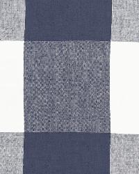 Key Largo Check Navy by  Schumacher Fabric 