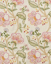 Full Bloom Embroidery Multi by  Schumacher Fabric 