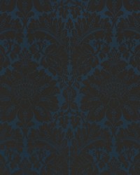 Maggiore Damasco Midnight by  Schumacher Fabric 