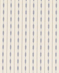 Rania Stripe Navy by  Schumacher Fabric 