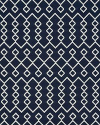 Bricolette Navy by  Schumacher Fabric 