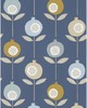 Kravet Wallcovering PEPINO WP SKY/CINNAMON/INK