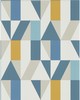 Kravet Wallcovering NUEVO WP INDIGO/SLATE/SATSUMA