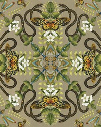 Emerald Forest Wp W0129/02 CAC Gilver by  Clarke and Clarke Wallpaper 