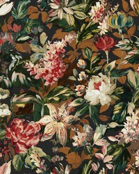 Lilum W0158/05 CAC Russet Noir Wp by  Clarke and Clarke Wallpaper 