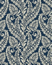 Regale W0161/01 CAC Denim Wp by  Clarke and Clarke Wallpaper 