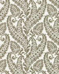 Regale W0161/02 CAC Gilver Ivory Wp by  Clarke and Clarke Wallpaper 