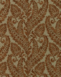 Regale W0161/04 CAC Russet Gilver Wp by  Clarke and Clarke Wallpaper 