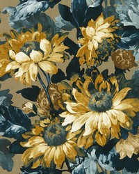 Sunforest W0162/02 CAC Gilver Denim Wp by  Clarke and Clarke Wallpaper 