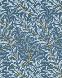 WILLOW BOUGHS W0172/01 CAC DENIM WP by  Clarke and Clarke Wallpaper 