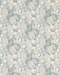 GOLDEN LILY W0174/02 CAC SLATE WP by  Clarke and Clarke Wallpaper 