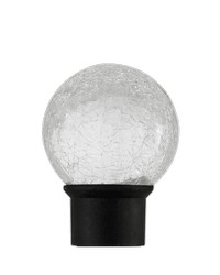 Crackle Glass Ball Matte Black by   