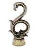 Aria Metal 12 Pole Antique Brass