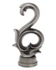 Aria Metal Inside Mount for Fixed Pole Antique Pewter
